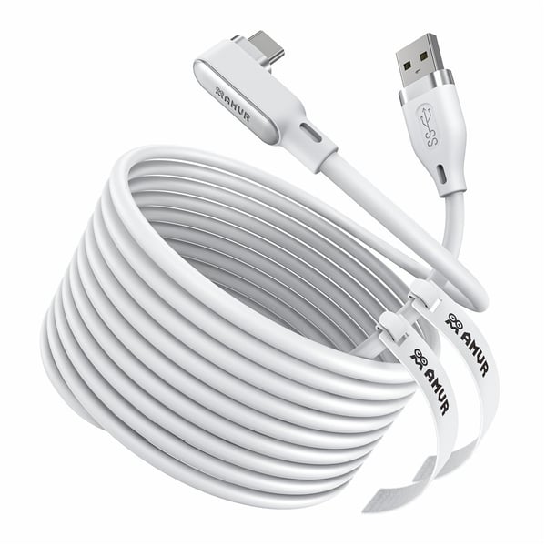 AMVR 5m Link Kabel Till VR Headset USB-C Vit