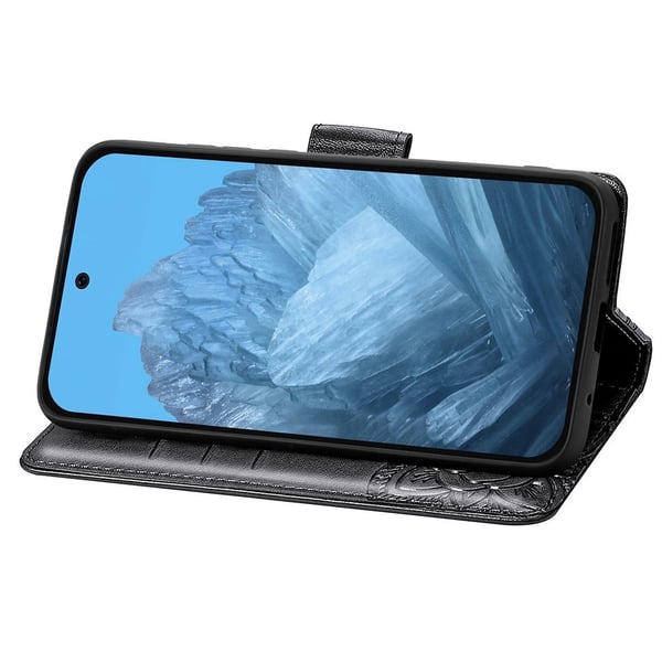 Google Pixel 10/10 Pro / 9/9 Pro Fodral Med Fjäril Tryck Svart