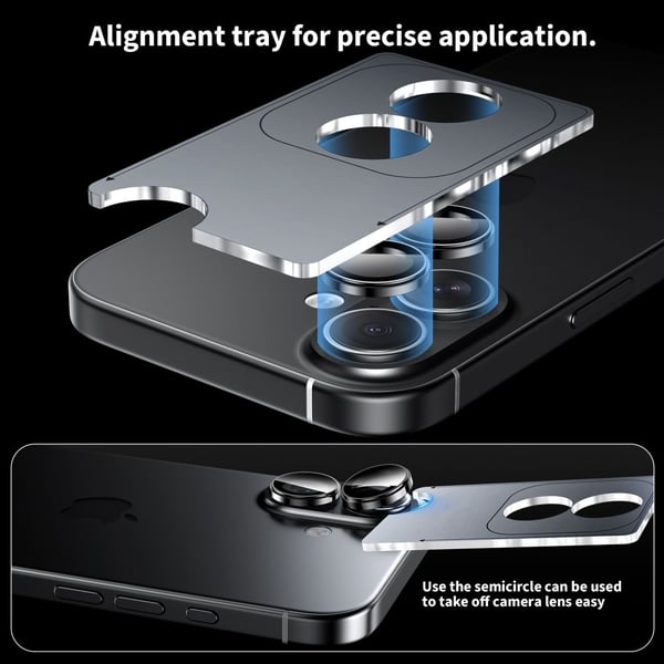 Tech-Protect iPhone 17 Linsskydd CamRing Fit+ Svart