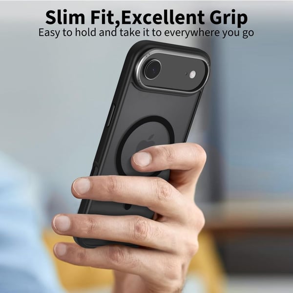 Tech-Protect iPhone Air Skal MagSafe MagEdge Matt Svart/Gunmetal