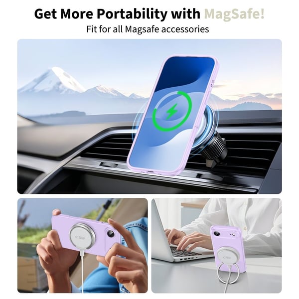 Tech-Protect iPhone Air Skal MagSafe Silicone Mauve