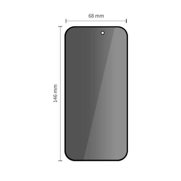 Tech-Protect iPhone 17 Pro/17/16 Pro 2-PACK Skärmskydd Härdat Glas Privacy