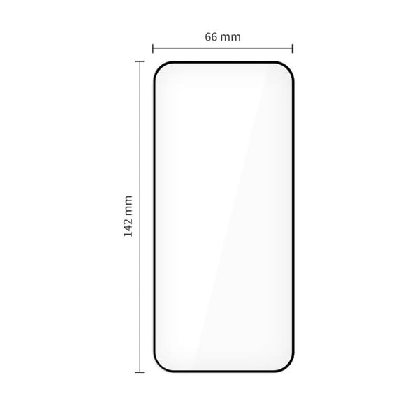 Tech-Protect iPhone 15 Pro 2-PACK Skärmskydd Quick Set+ Svart