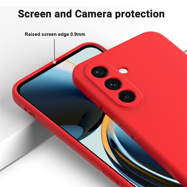 Samsung Galaxy A17 Skal Liquid Silikon Röd