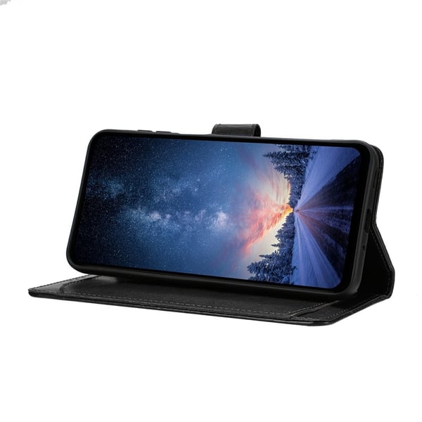 Samsung Galaxy S25 FE Fodral Multifunktionellt Läder Svart