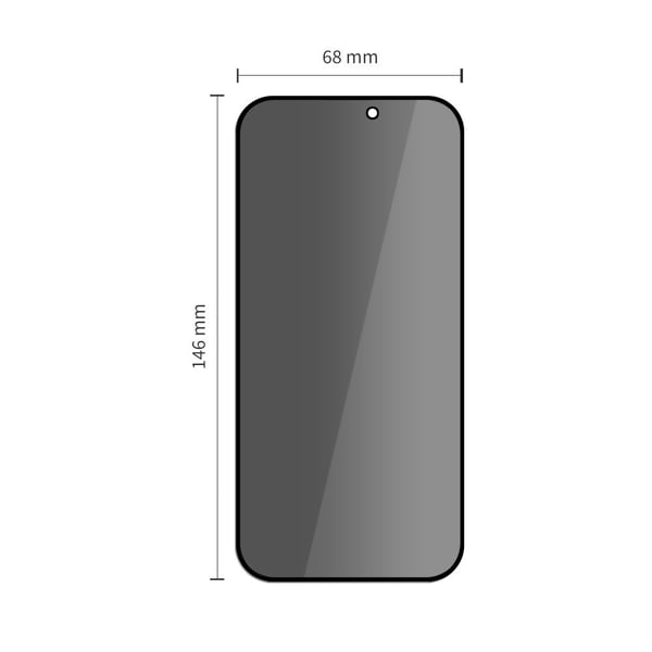 Tech-Protect iPhone 16 Pro 2-PACK Skärmskydd Quick Set Spy+ Privacy