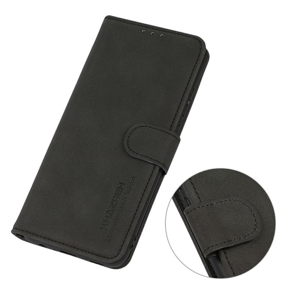 KHAZNEH iPhone 17 Pro Fodral Läder Svart