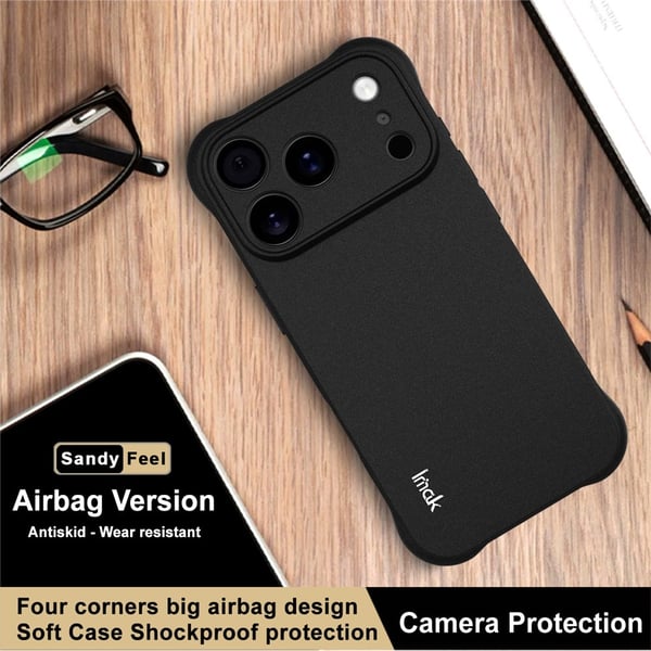 IMAK iPhone 17 Pro Skal TPU AirBag Shockproof Svart