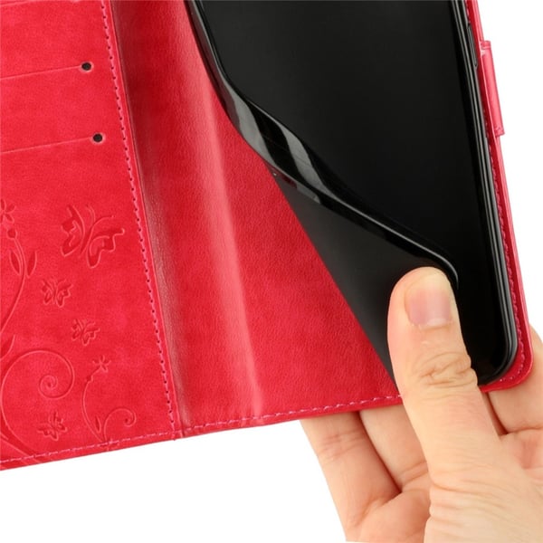 iPhone 17 Pro Fodral Med Blommigt Tryck Röd