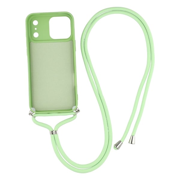 iPhone 17 Pro Skal Med Mobilsnöre TPU Grön