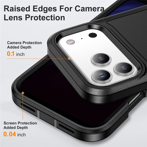 iPhone 17 Pro Skal Extreme Shockproof Hybrid Svart