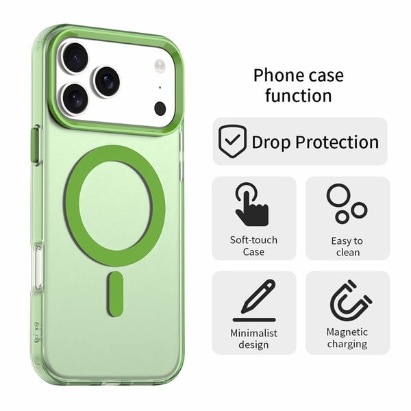 iPhone 17 Pro Skal MagSafe Hybrid Grön