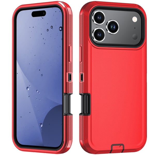 iPhone 17 Pro Skal Extreme Shockproof Hybrid Röd