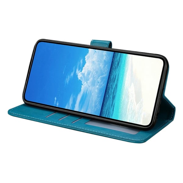 iPhone 17 Pro Fodral Med Fjäril Tryck Blå