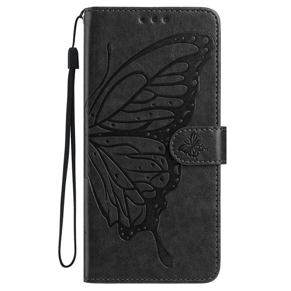 iPhone 17 Pro Fodral Med Fjäril Tryck Svart