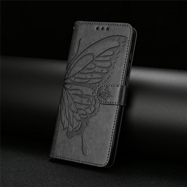 iPhone 17 Pro Fodral Med Fjäril Tryck Svart