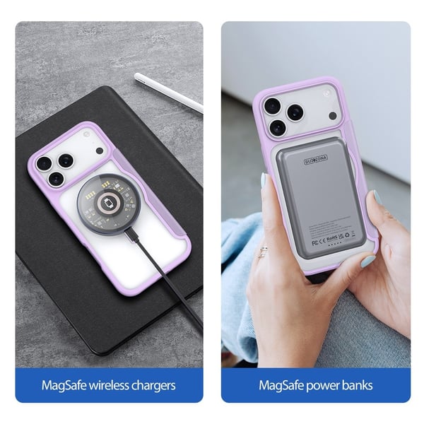 DUX DUCIS iPhone 17 Pro Max Fodral MagSafe Skin X Pro Lila / Rosa