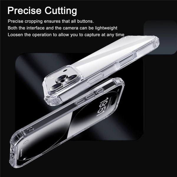 IPAKY iPhone 17 Pro Max Skal Shockproof Transparent