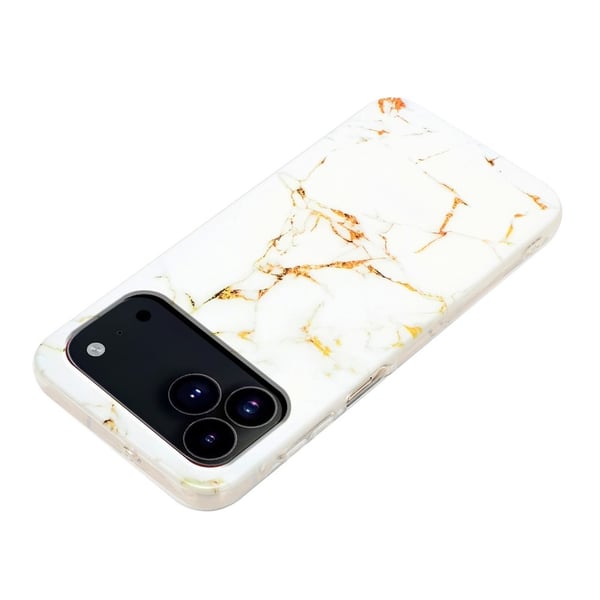 iPhone 17 Pro Max Skal Marmor TPU Vit