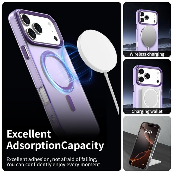 iPhone 17 Pro Max Skal MagSafe Hybrid Lila