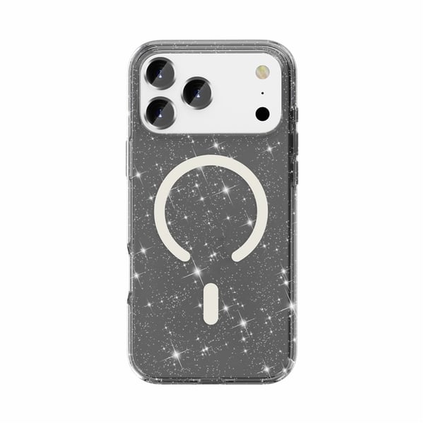 iPhone 17 Pro Max Skal MagSafe Glitter Svart