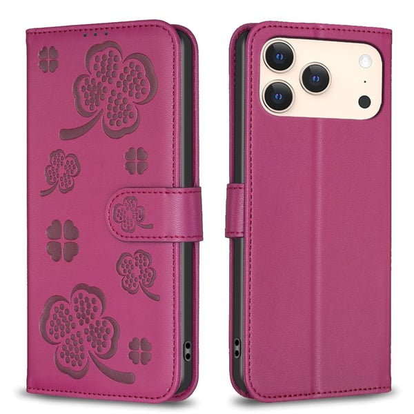 iPhone 17 Pro Max Fodral Med Blommigt Tryck Rosa