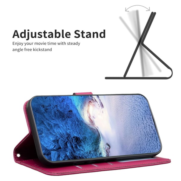 iPhone 17 Pro Max Fodral Med Blommigt Tryck Rosa