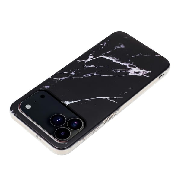 iPhone 17 Pro Max Skal Marmor TPU Svart