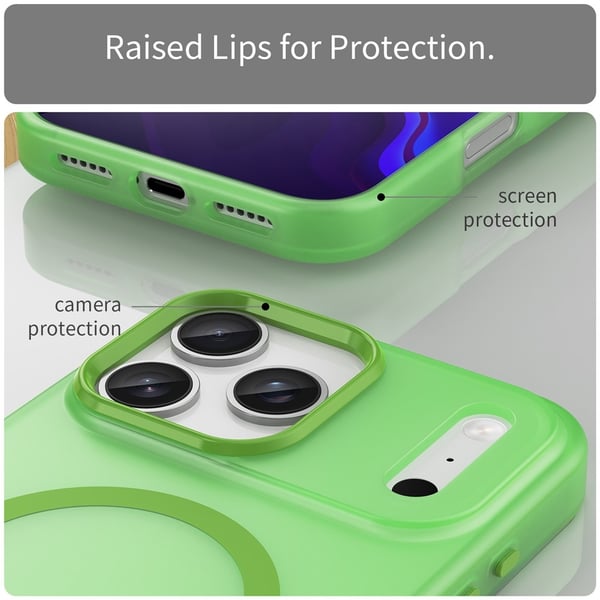 iPhone 17 Pro Max Skal MagSafe Hybrid Grön