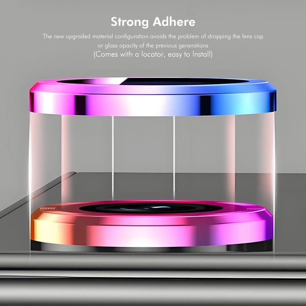 ENKAY Phone 17 Pro Max / 17 Pro Linsskydd Härdat Glas Svart