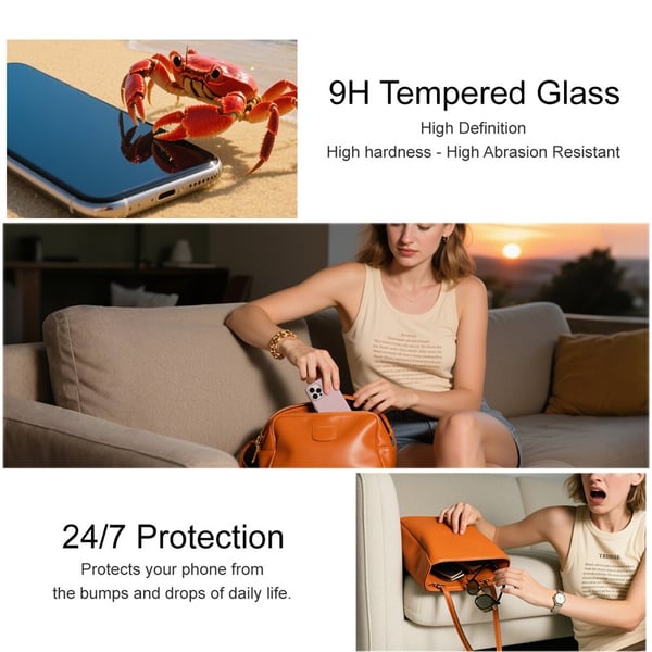 IMAK iPhone 17 Pro Max Skärmskydd Härdat Glas