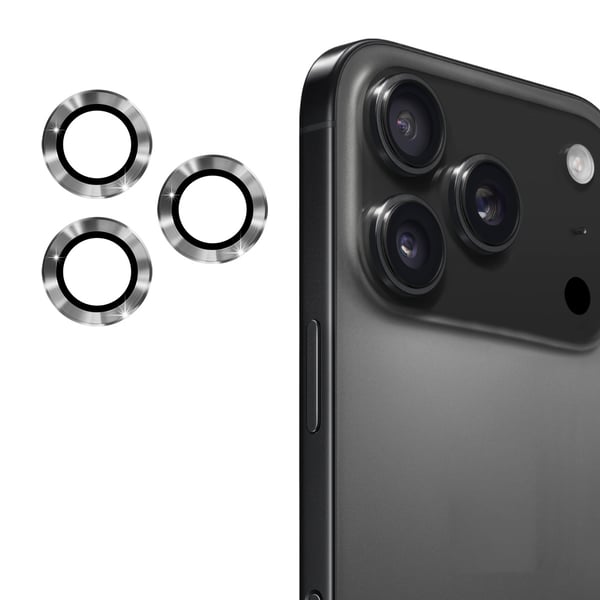 ENKAY Phone 17 Pro Max / 17 Pro Linsskydd Härdat Glas Grå