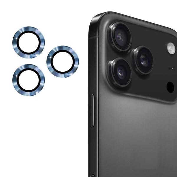 ENKAY Phone 17 Pro Max / 17 Pro Linsskydd Härdat Glas Blå