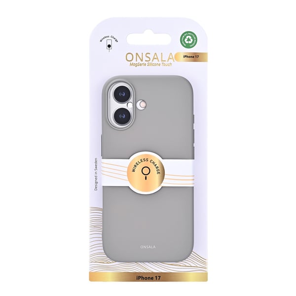 Onsala iPhone 17 Mobilskal Med Silikonkänsla Concrete
