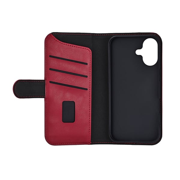 Gear iPhone 17 Fodral MagSafe Läder Deep Red