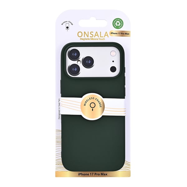 Onsala iPhone 17 Pro Max Mobilskal Med Silikonkänsla Olivgrön