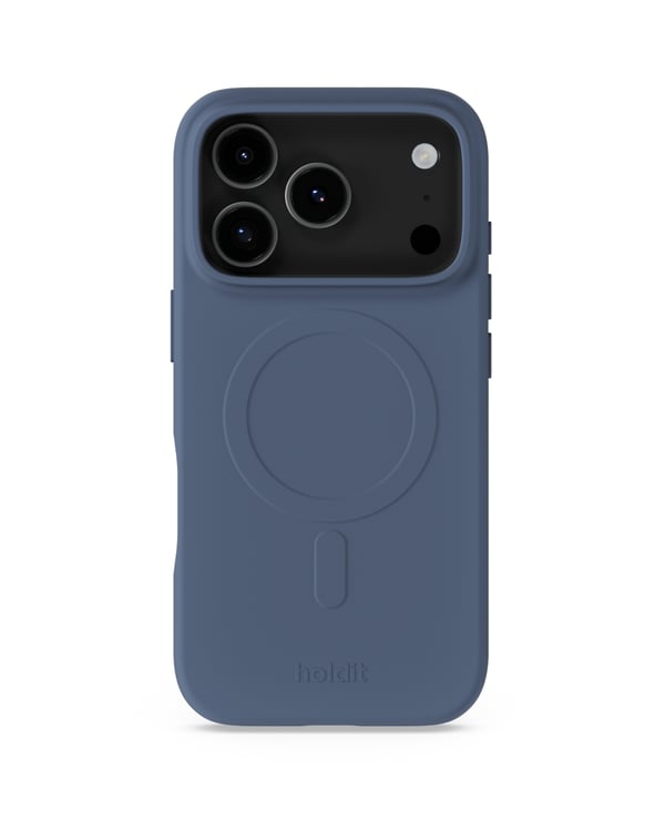 holdit iPhone 17 Pro Mobilskal Soft MagSafe Pacific Blue