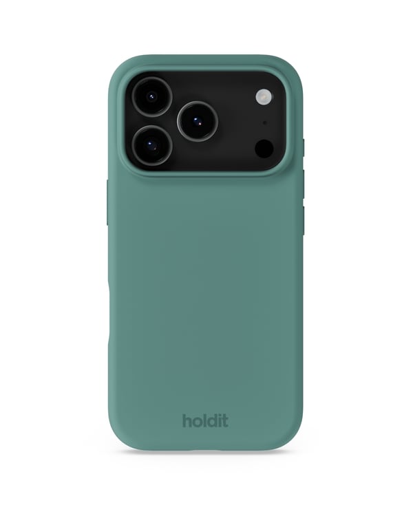 holdit iPhone 17 Pro Mobilskal Silikon Moss Green