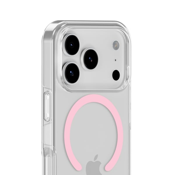 holdit iPhone 17 Pro Max MagSafe Mobilskal Pink/Transparent