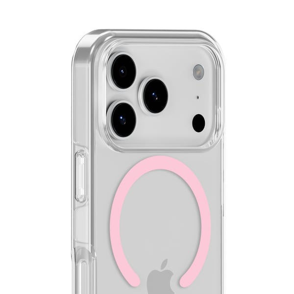 holdit iPhone 17 Pro MagSafe Mobilskal Pink/Transparent