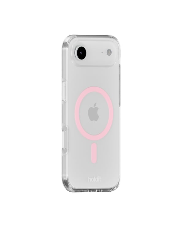 holdit iPhone Air MagSafe Mobilskal Pink/Transparent