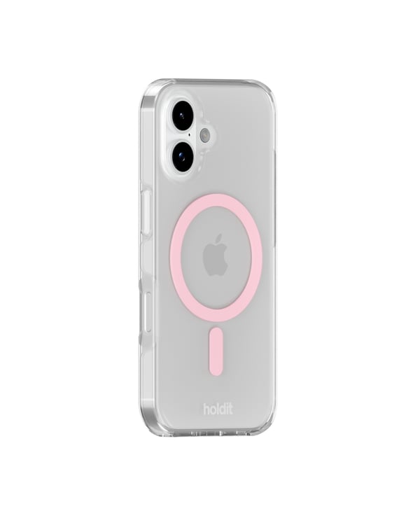 holdit iPhone 17 MagSafe Mobilskal Pink/Transparent