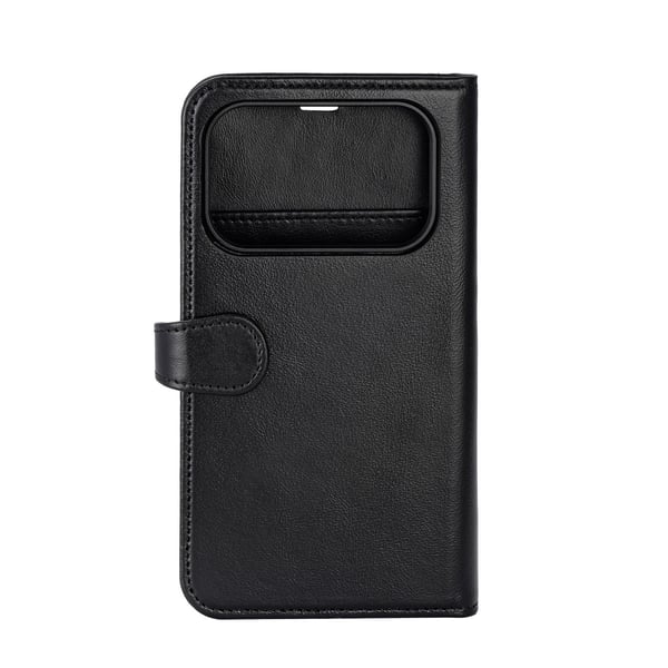 Buffalo iPhone 17 Pro Fodral MagSafe 2in1 Äkta Läder Svart