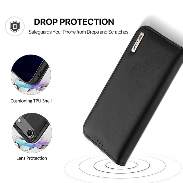 DUX DUCIS iPhone Air Fodral HIVO Äkta Läder Svart