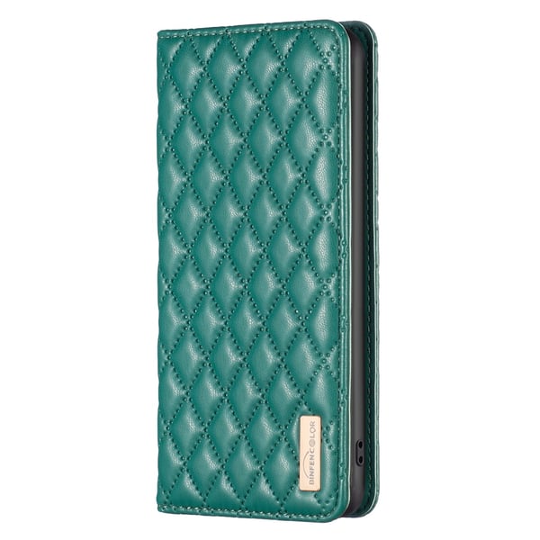 BINFEN iPhone Air Fodral Diamond Flip Läder Grön