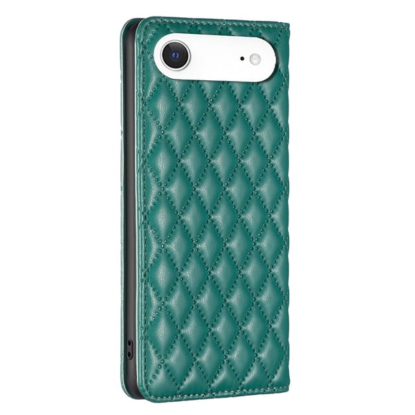 BINFEN iPhone Air Fodral Diamond Flip Läder Grön