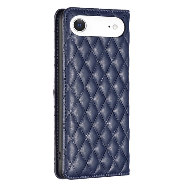 BINFEN iPhone Air Fodral Diamond Flip Läder Blå