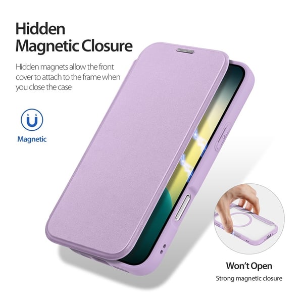 DUX DUCIS iPhone Air Fodral MagSafe Skin X Pro Lila / Rosa