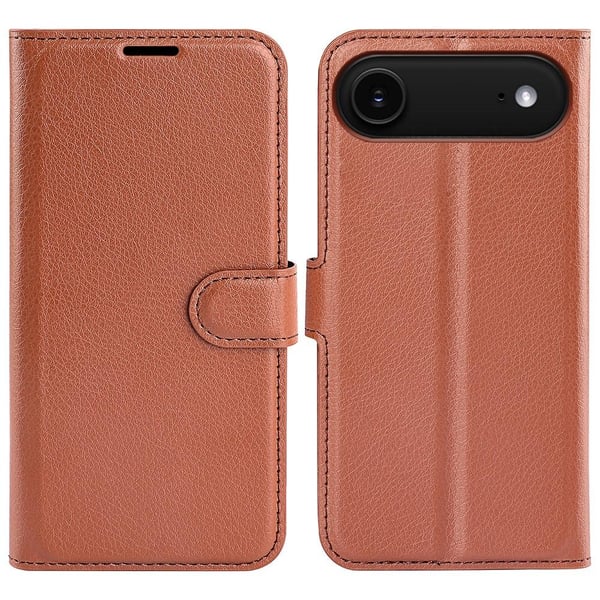 iPhone Air Fodral Litchi Läder Brun