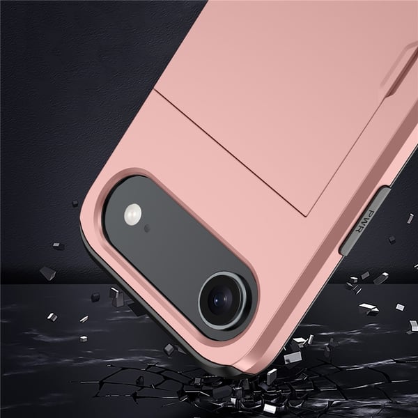 iPhone Air Skal Hybrid Med Kortfack Grön